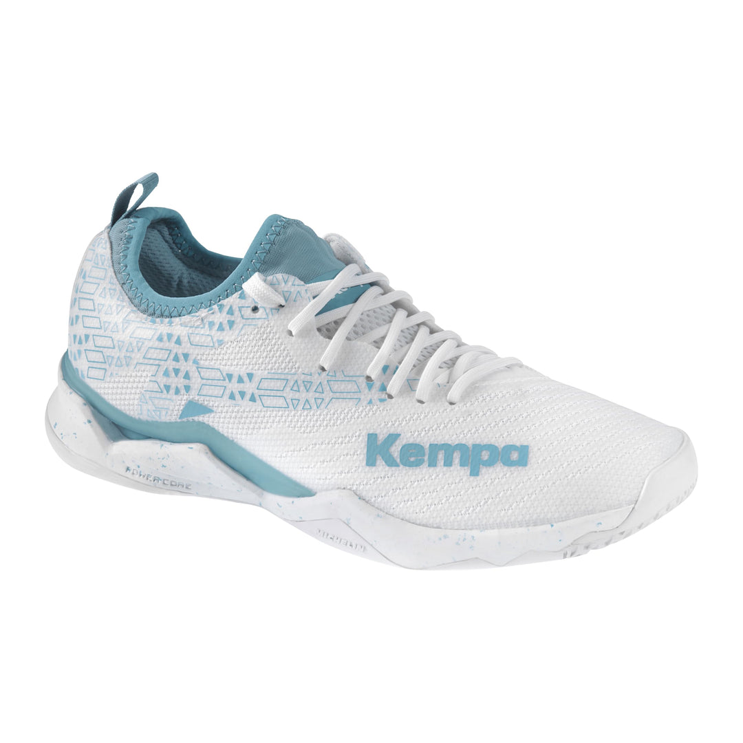 Kempa Unisex Wing Lite 2.0 W Game Changer Handballschuhe, Sportschuhe, Turnschuhe 38.5 EU Weiss Aqua