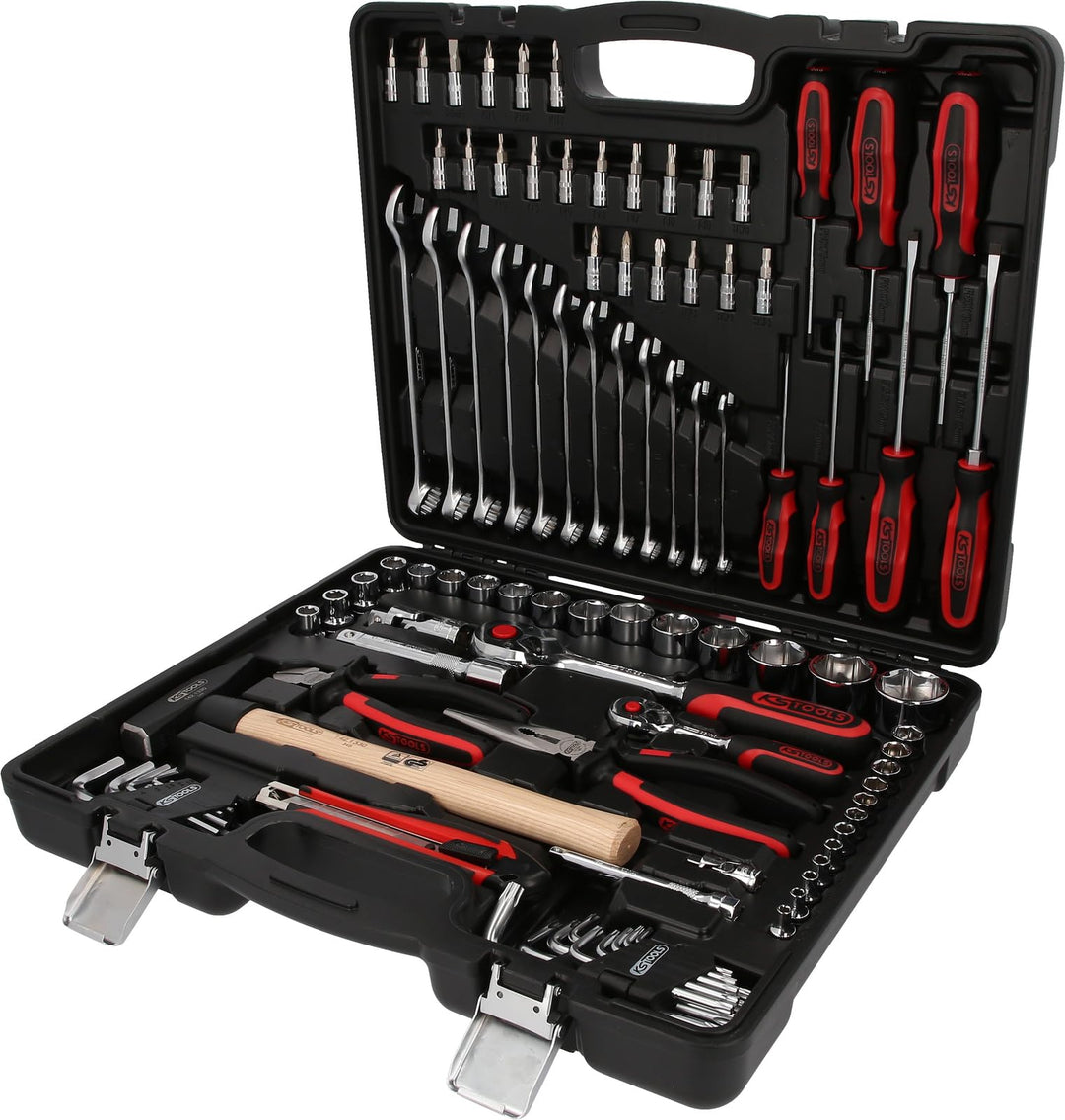 KS Tools 918.0797 1/4"+1/2" CHROMEplus Universal-Werkzeug-Satz, 97-tlg hochglanz verchromt 1/4" + 1/