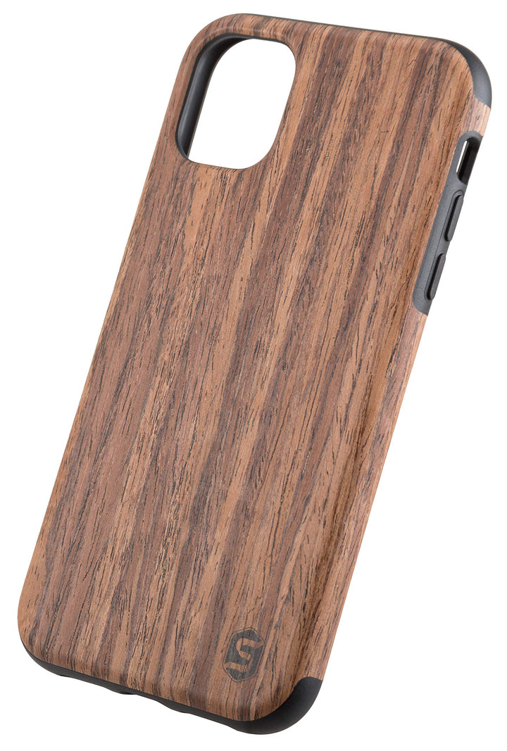 Sebastian Sturm Handyhülle „Maxi | Cover aus echtem Edel-Holz Padouk in Einer TPU-Hülle | Für Apple