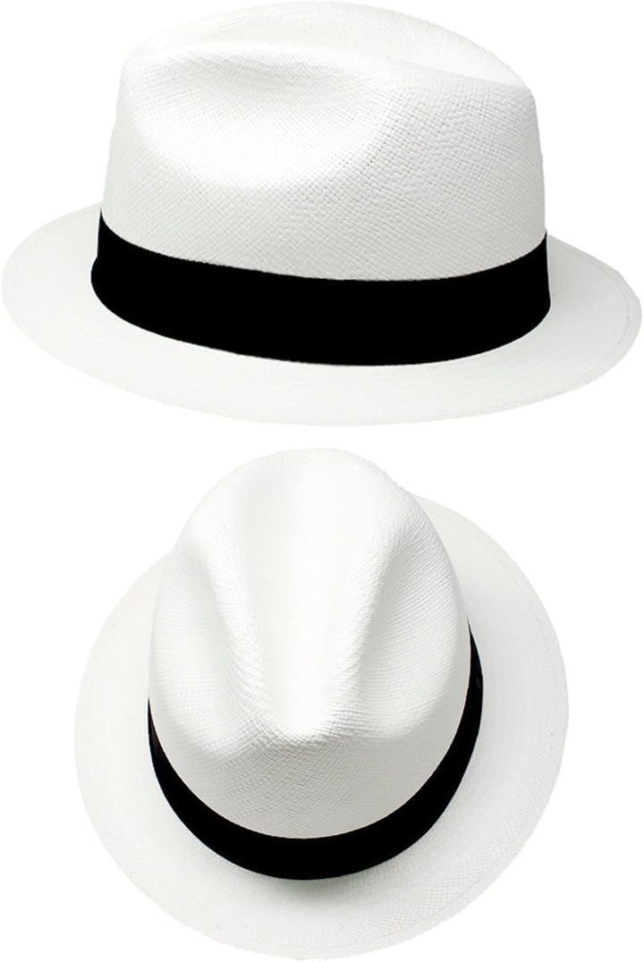 Gamboa Fedora Panama Hut Herren und Damen Sommer Strohhut Panamahut Sonnenhut UV-Schutz UPF50+, 62 W