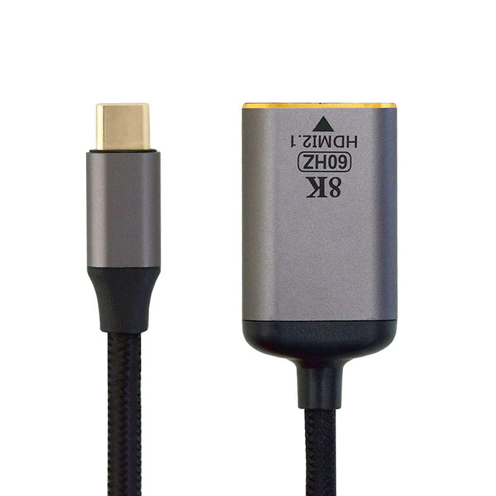 cablecc Câble USB 4 USB-C Type-C vers HDMI 2.0 femelle 8K 60 Hz UHD 4K HDMI mâle USB-C to HDMI femal