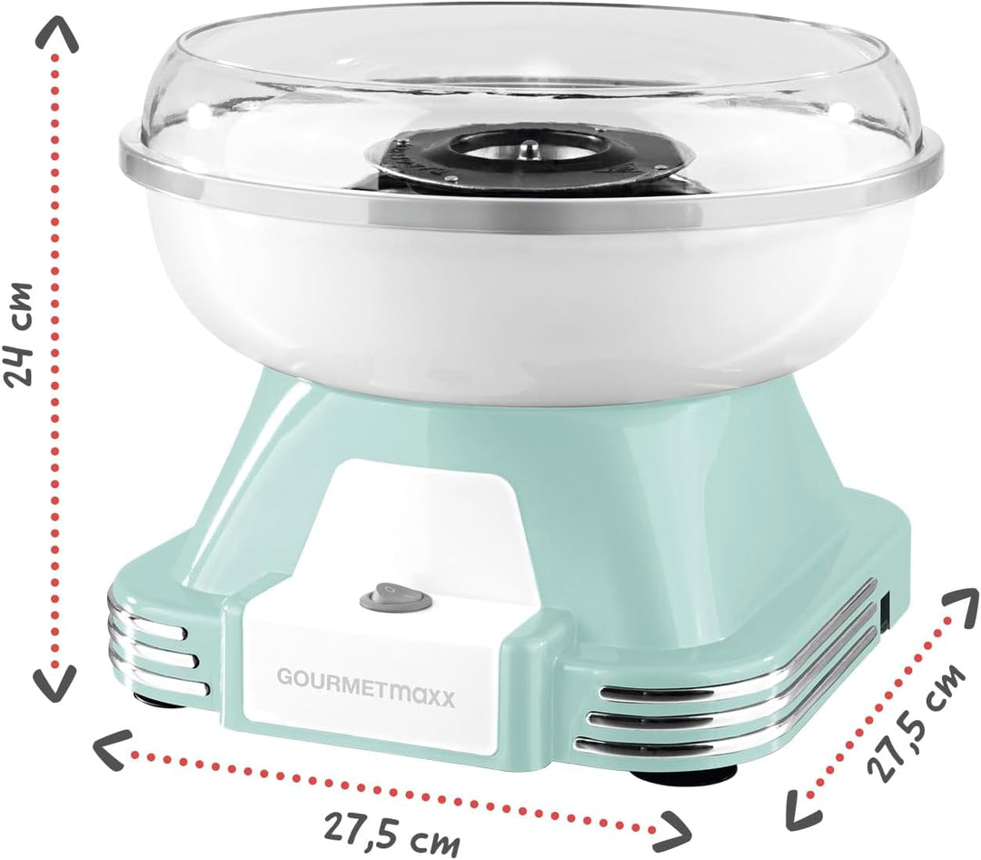 GOURMETmaxx Zuckerwattemaschine für Zuhause | Mit Zubehör für Cotton Candy, Candy Floss Maschine Set