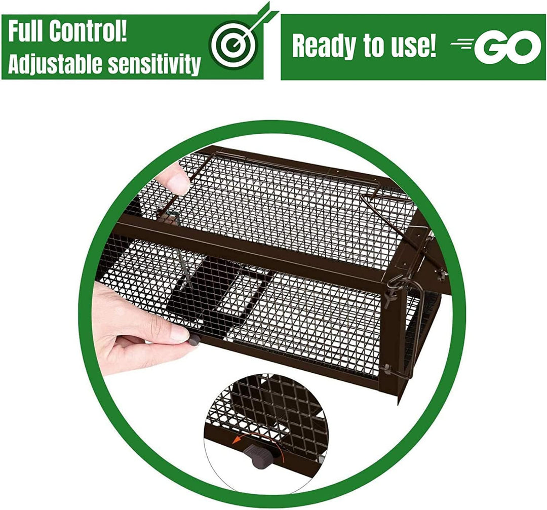 RatzFatz® Lebendfalle Mausefalle, Premium Rattenfalle, XXL ● Sieger 2021 ● Profi, Garten & Haus, Sie