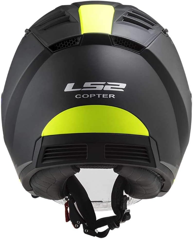 LS2, motohelm jet Copter urbane schwarzmat gelb, XS XS schwarzmatt gelb, XS schwarzmatt gelb