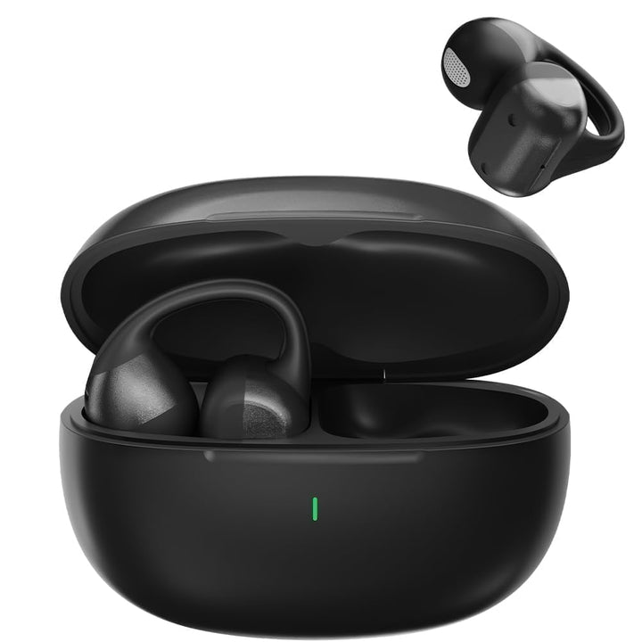 Open Ear Kopfhörer, Bluetooth Earbuds, Clip on Design mit 4 Noise Cancelling Mikrofone, 40h Std, Blu