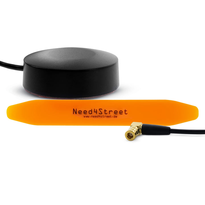 Need4Street DAB+ Antenne zum Nachrüsten des Autoradios, Stecker SMB, Kabellänge 250cm, Autoantenne m