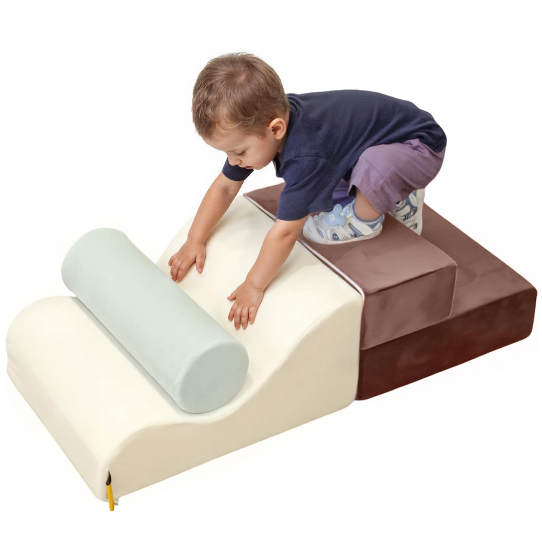 BanaSuper 3 STK Gross Schaumstoff Bausteine für Kinder, XXL Softbausteine Baby zum Klettern & Krabbe