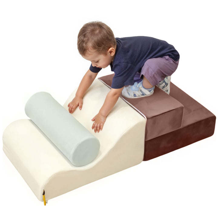 BanaSuper 3 STK Gross Schaumstoff Bausteine für Kinder, XXL Softbausteine Baby zum Klettern & Krabbe