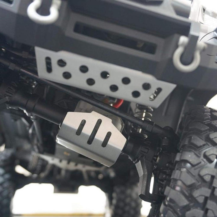 5 Stück Edelstahl-Chassis-Rüstungsschutz Unterfahrschutz für Traxxas TRX-4 RC Car 82056-4