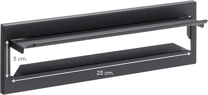 Arregui,c-600,C604 AA8Briefeinwurf ausStahl, 248 x73 mm, Schwarz, 7,3 x24,8 cm, Schwarz