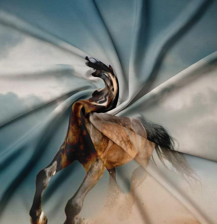 Bettwäsche-Set für Pferde 3D-Druck,Kinder Bettwäsche Set Tier Pferde Motiv Mikrofaser Bettbezug Set