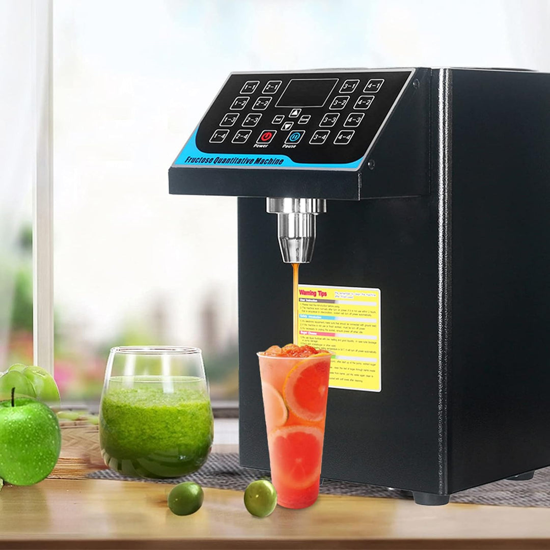 450W 7.5L Bubble Tea Fructose Quantitative Machine Zucker Dosiermaschine Edelstahl Sirup Dispenser B