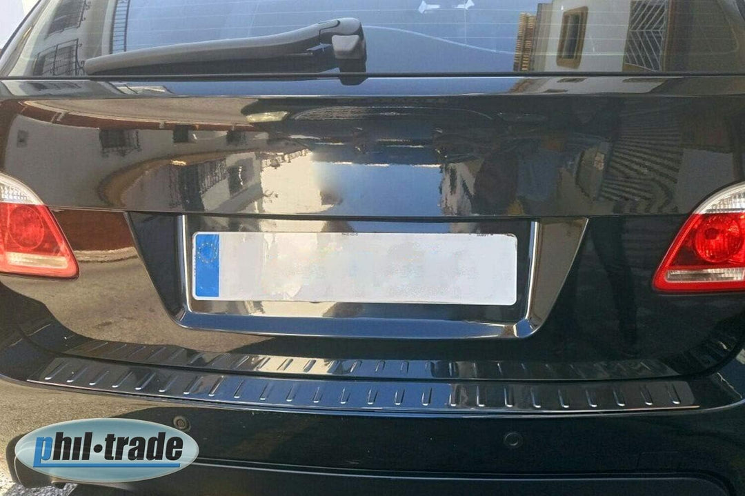RECAMBO Ladekantenschutz Edelstahl kompatibel für BMW 5ER Serie E61 Touring | 2004-2010 - Hochglanz