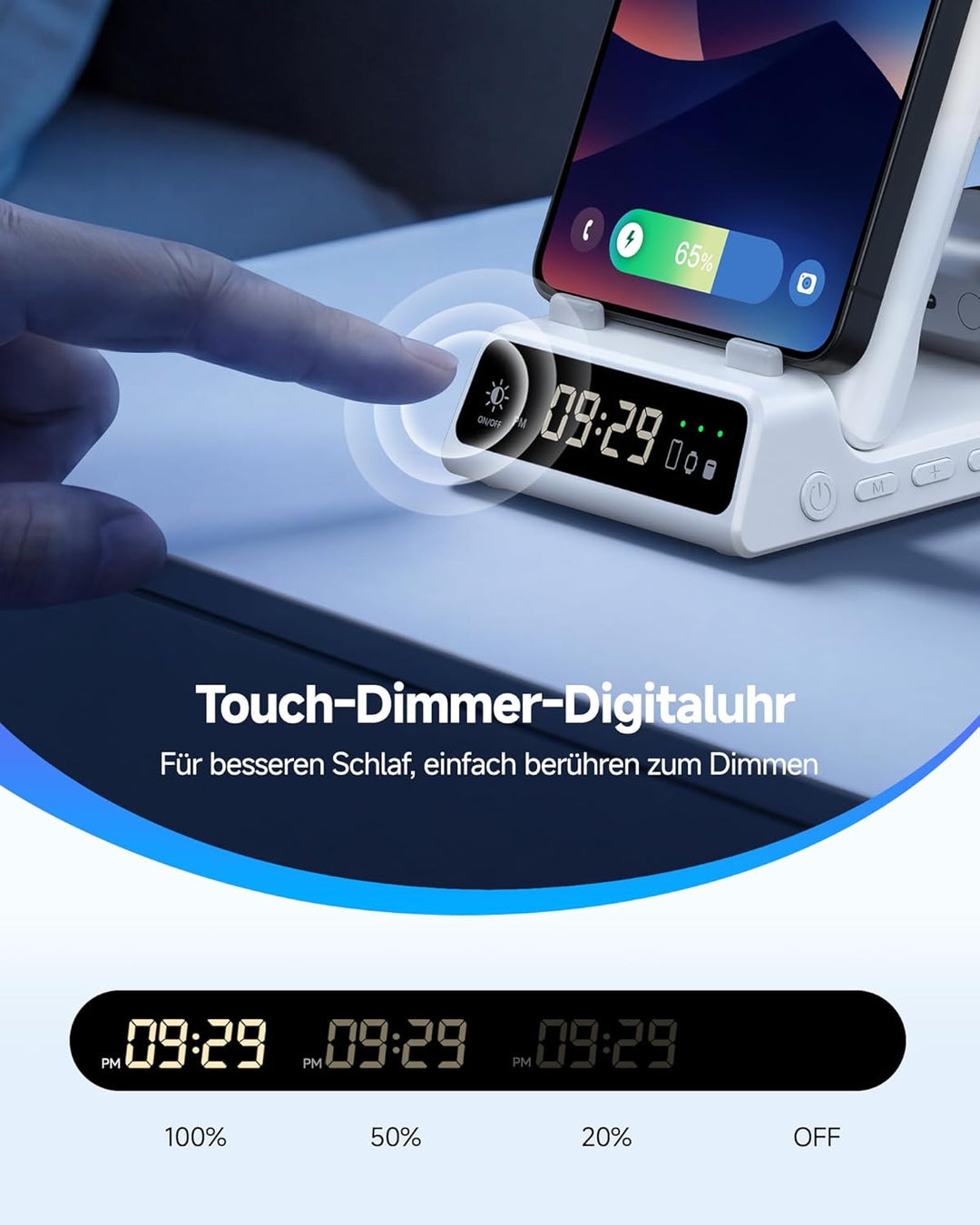 Induktive Ladestation für Samsung S26 Ultra, 3 in 1 Wireless Charger für Samsung S26/S25/S24/S23, La