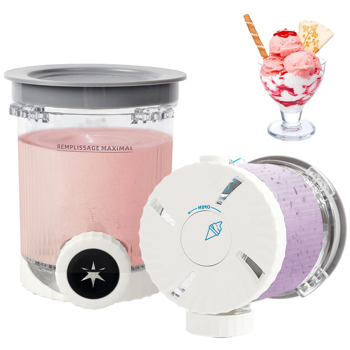 Behälter für Ninja Swirl, Tubs Zubehör für die Ninja Creami NC701 NC700 NC701Q CN701CO Eisbehälter f