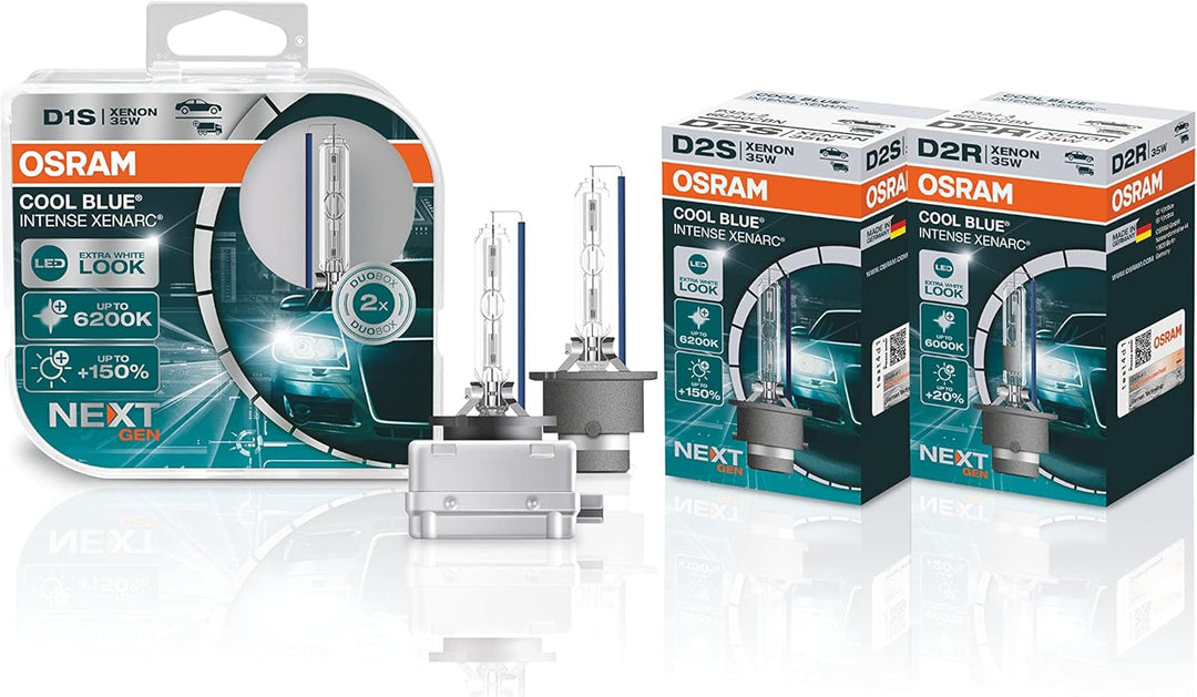 Osram Xenarc Cool Blue Intense NextGen HID-Xenon Birne - D8S - 40V/25W - pro Stück (max. 6200K), D8S