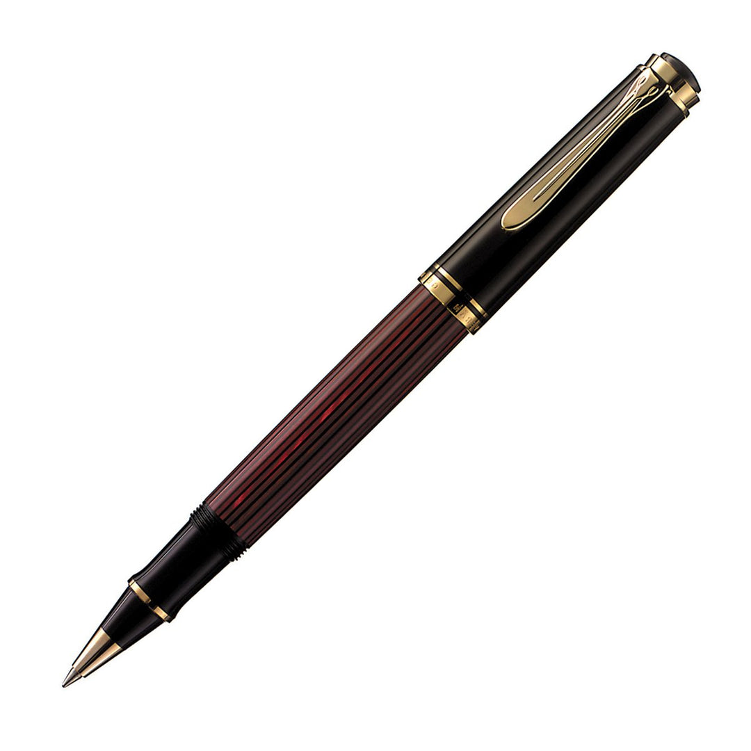 Pelikan Tintenroller Souverän 400, Schwarz-Rot, hochwertiger Roller im Geschenk-Etui, 905521, Schwar