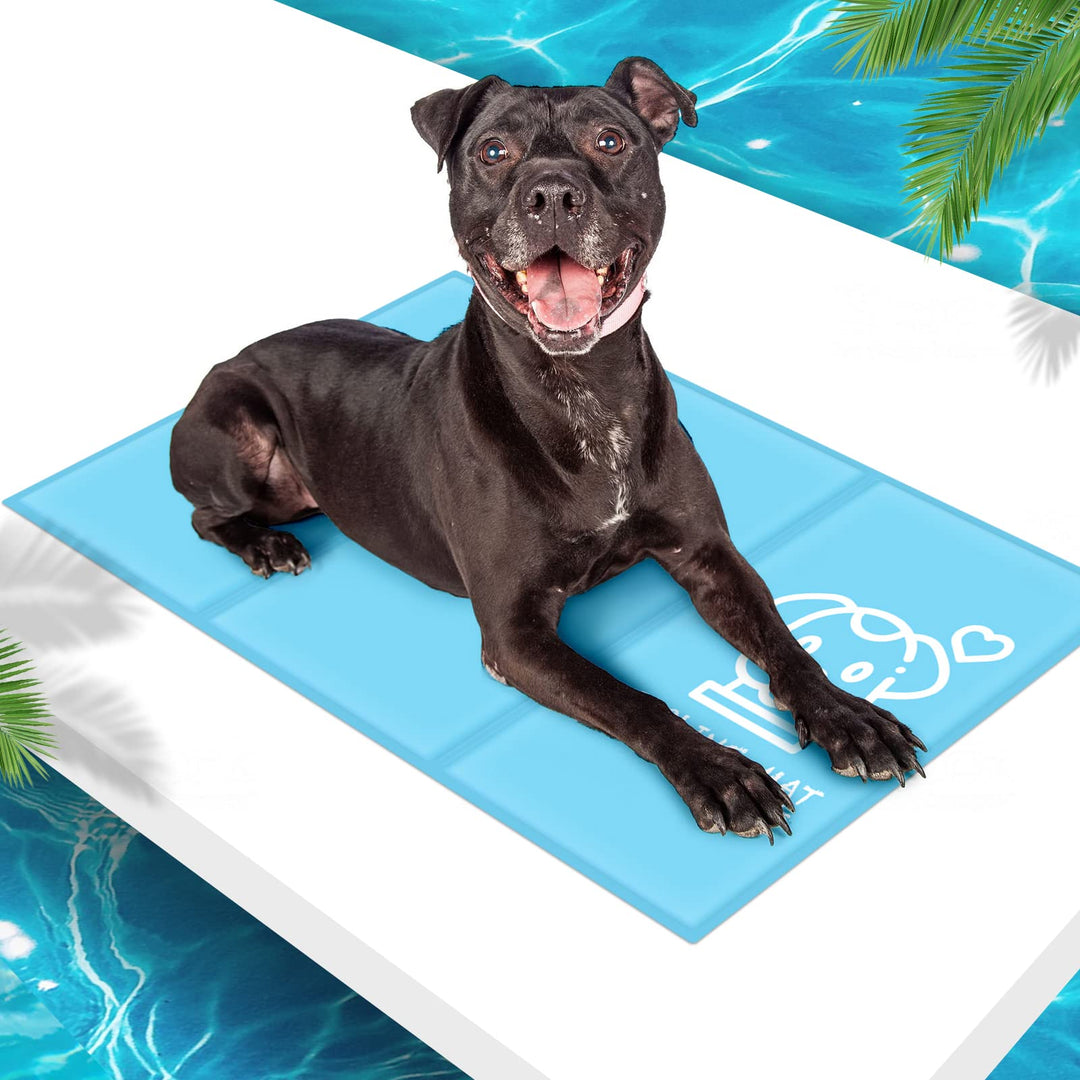 Pawtasy Kühlmatte für Hund, Kühldecke Hunde, Kühlkissen mit Ungiftiges Gel für Grosse Mittelgrosse H