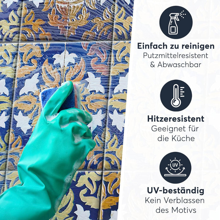 CREATISTO Klebefliesen Stickerfliesen Fliesenfolie - Aufkleber Sticker für Wandfliesen I Klebefliese