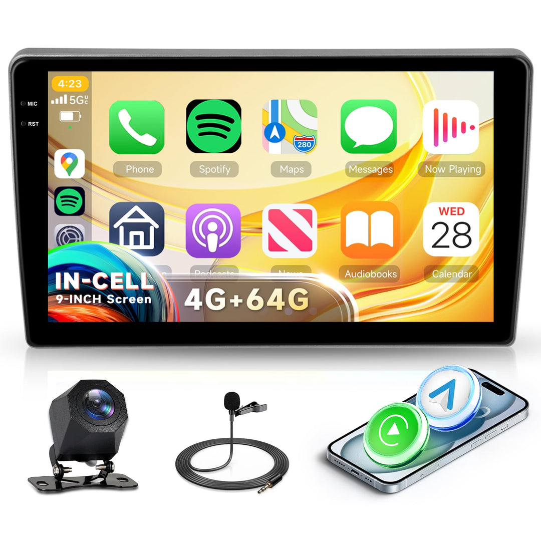 4G+64G Rimoody Android Autoradio für Peugeot 407 2004-2011 9 Zoll HD Stereo Auto 407 mit Wireless Ca