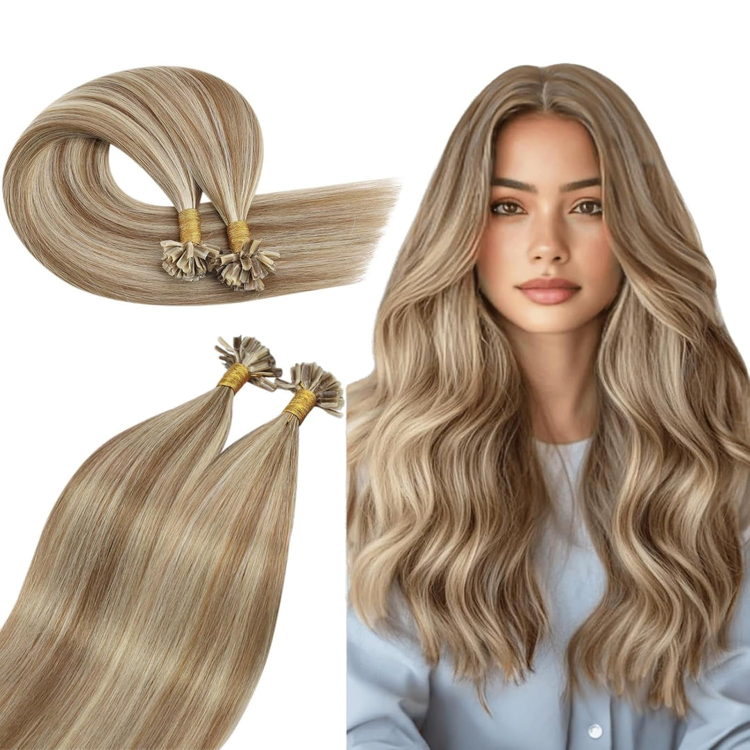 Ugeat Keratin Fusion Glue U Sticks Extensions 1 Gramm 50 Strahnen Individual Bonding Set mit Haare H
