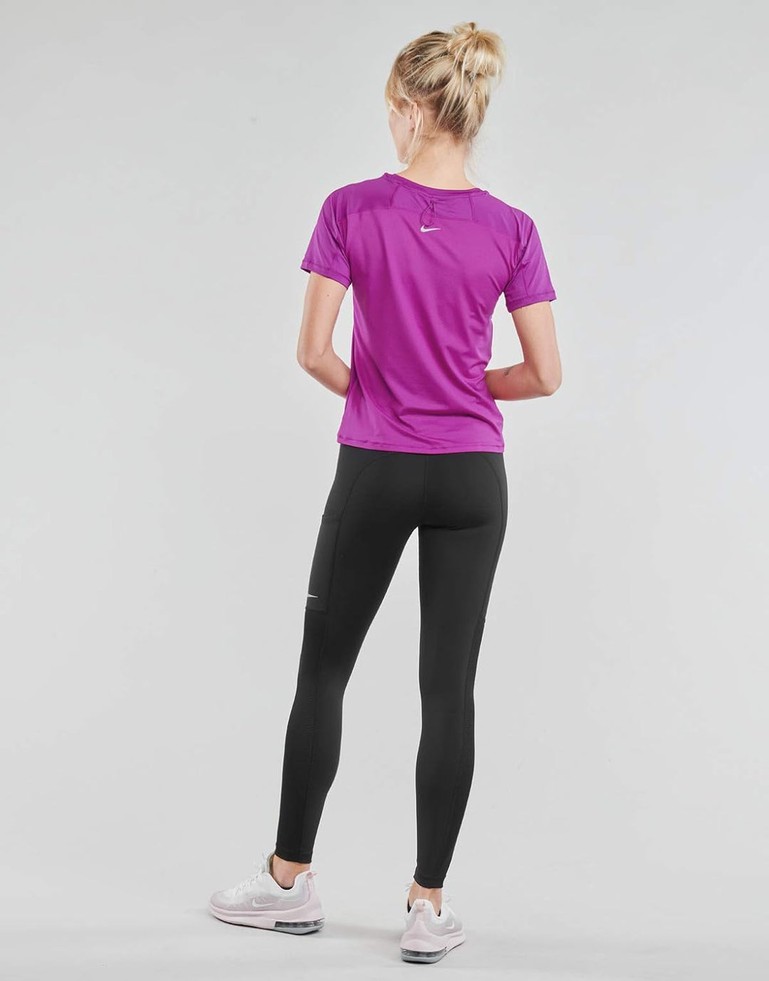 Nike Run Dvn Miler Top Ss T-Shirts & Poloshirts Damen Violett/Silbern - XL - T-Shirts Shirt