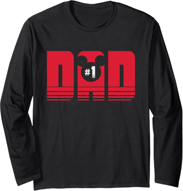 Disney Mickey Mouse #1 Dad Langarmshirt