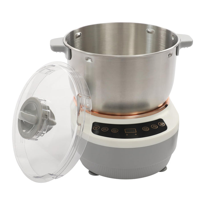 Teigknetmaschine mit Fermentationsfunktion, 7L Edelstahl Teigmaschine Vollautomatische Teigmaschine