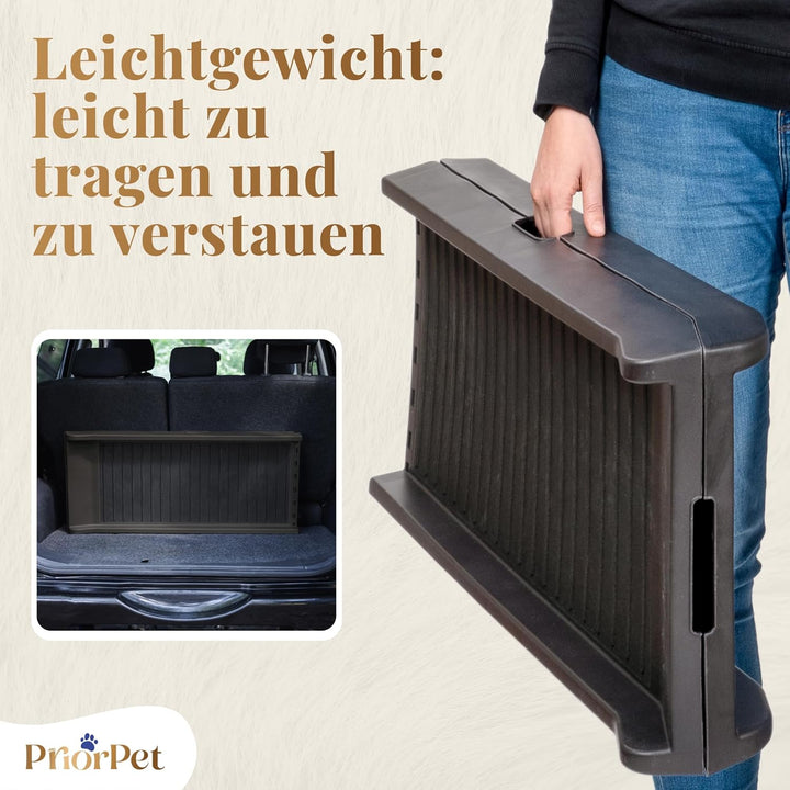 Hunderampe Auto Klappbar – 174 cm Lang & 38 cm Breit – rutschfeste Gummi Rampe für grosse Hunde – St