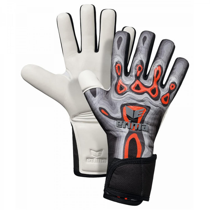 Erima Herren Flex-ray Pro Torwarthandschuh 8.5 fiery coral/schwarz, 8.5 fiery coral/schwarz