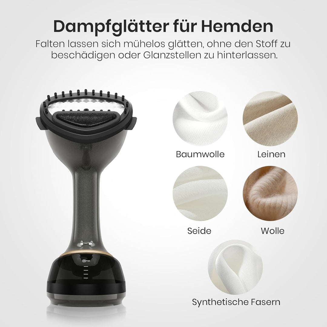 Steamer Dampfglätter 1700W Kompakter Dampfbürste mit 350ML Wassertank für Kleidung Hemden Anzüge Vor