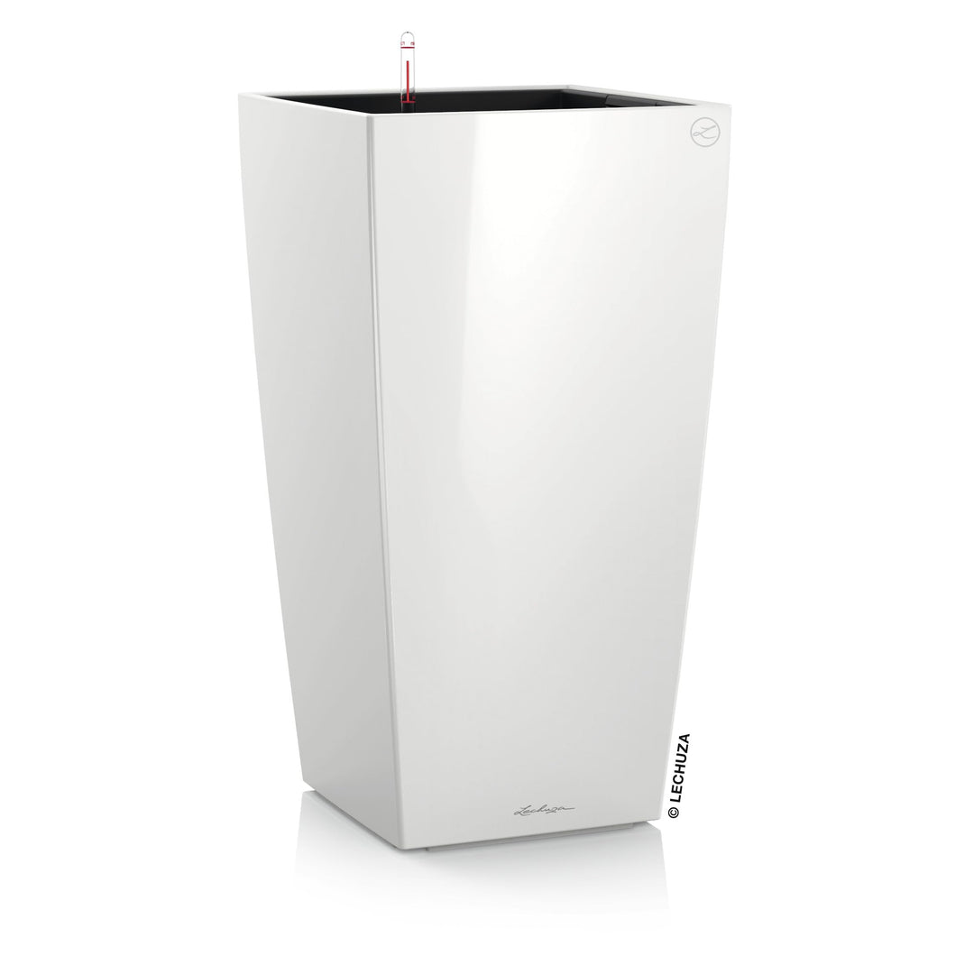 LECHUZA CUBICO Premium 40 weiss hochglanz 18191 39.5x39.5x75.5 cm Weiss Hochglanz, 39.5x39.5x75.5 cm