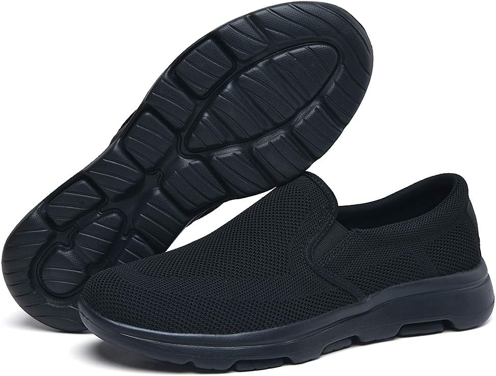 TIOSEBON Herren Slip On Loafers Bequeme Freizeitschuhe für Tennis Arbeit und Autofahren 41 EU A Alle