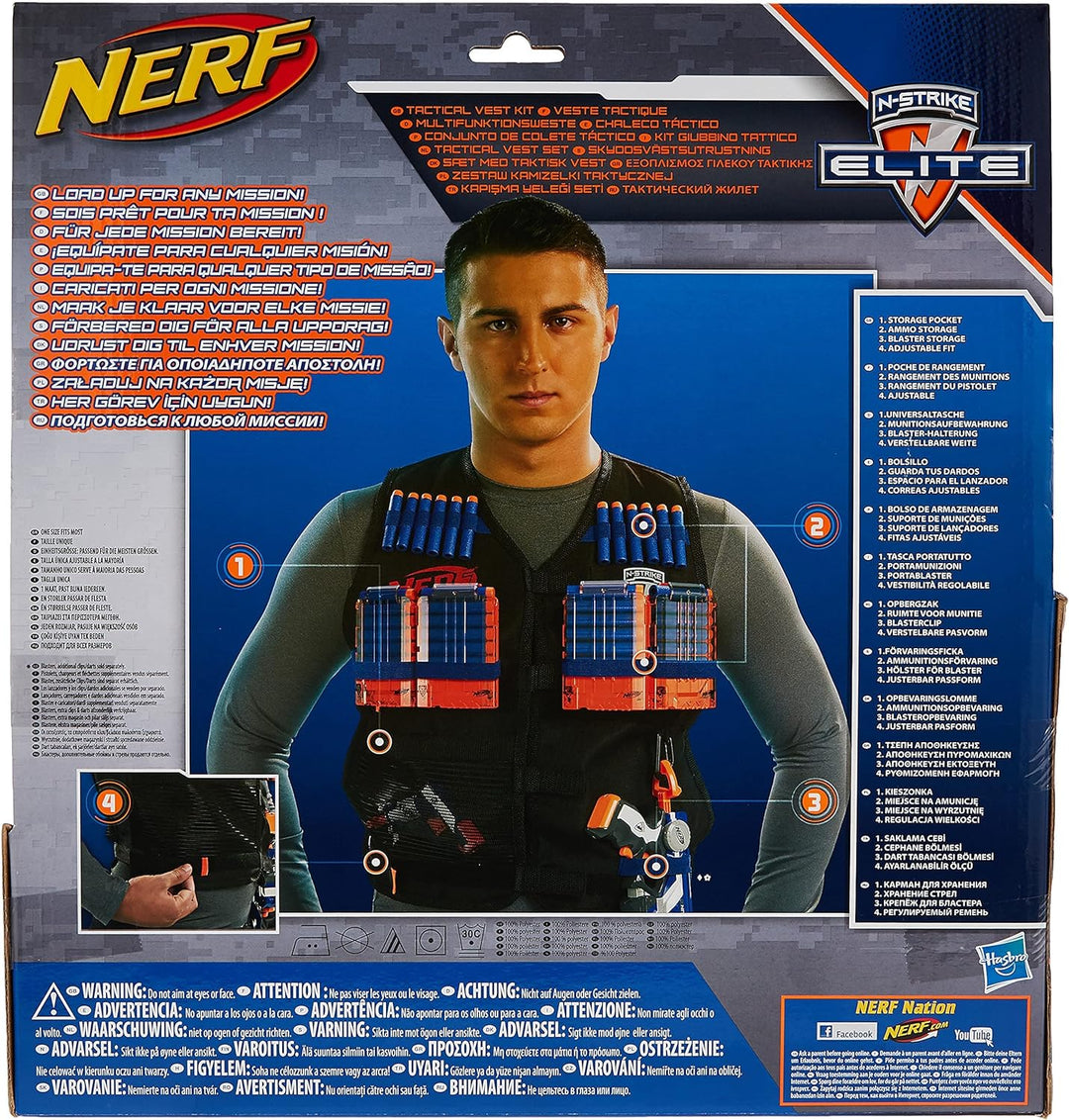 NERF Hasbro A0250148 - N-Strike Elite Battle Weste, Zubehör Standardverpackung, Standardverpackung