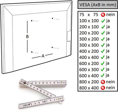 NEG Profi Universal TV-Wandhalterung Extender 6012 (weiss) Schwenk-, neig- und ausziehbar, Full Moti