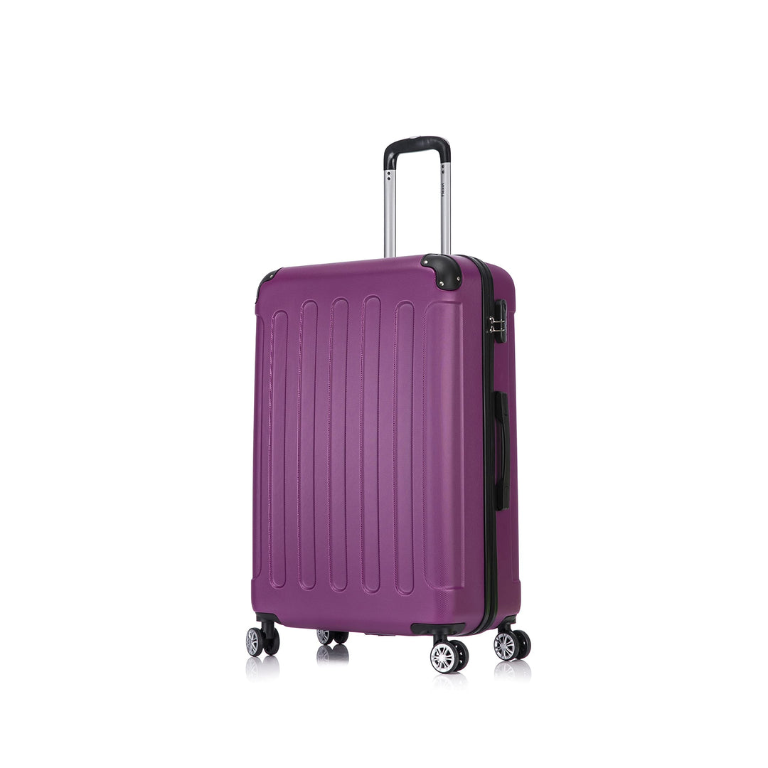 Flexot® Flex-2045 Koffer (16 Farben zur Auswahl) Zwillingsrollen Reisekoffer Trolley Hartschale (XL,