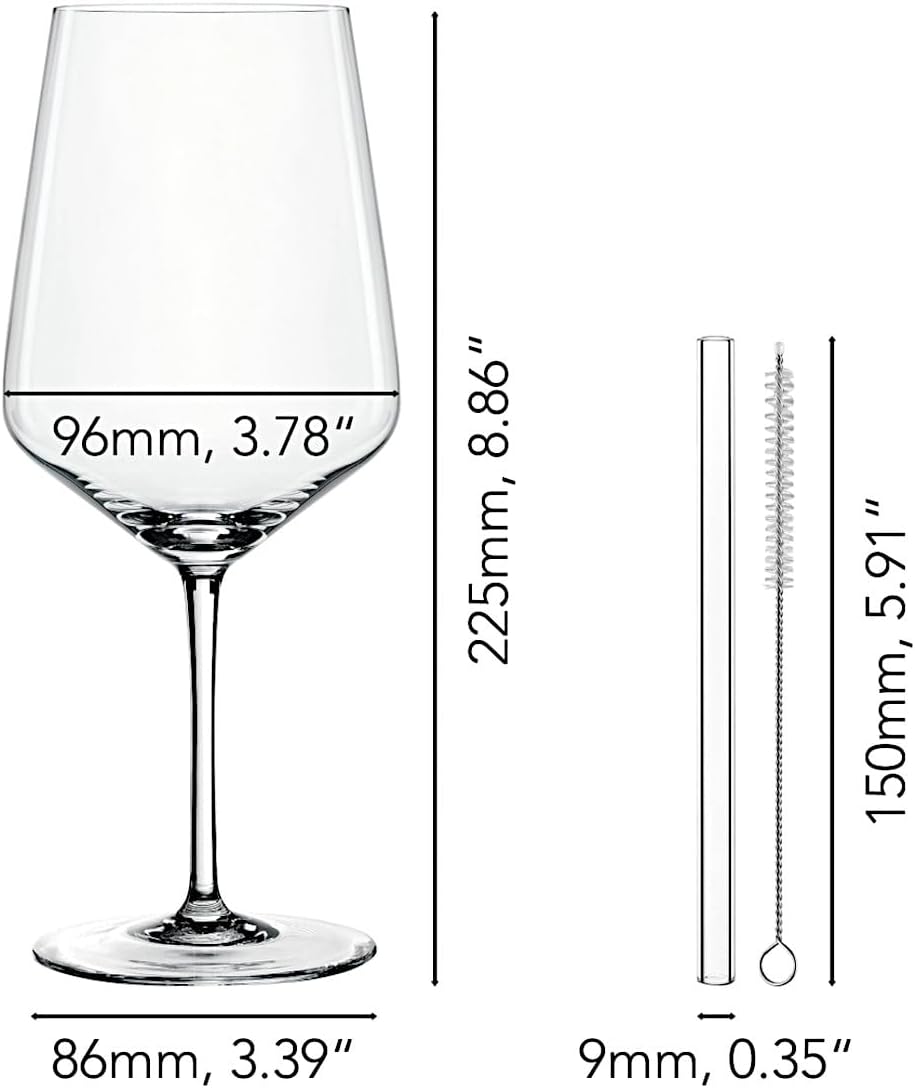 Nachtmann Cocktail/Spritz Set/4 + 4 Glastrinkhalme 7608/8tlg Tastes Good [SET4] [SP]