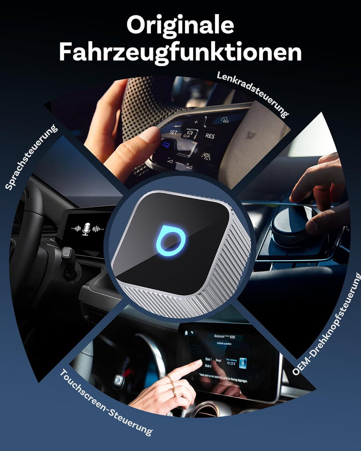 OTTOCAST MINI 3.0 Slim 2026 Upgrade Wireless CarPlay &amp; Android Auto Adapter | 2-in-1 Dongle, Wandelt