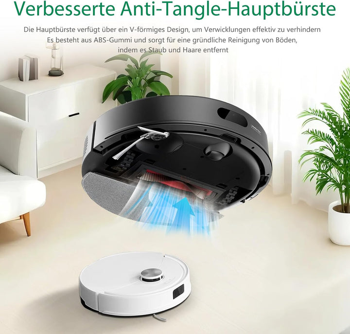 Q7M5 Zubehör für Roborock Q7 M5 / Q7 M5+ / Q7 L5 / Q7 L5+ Saugroboter Ersatzteile, 1 Hauptbürsten, 4