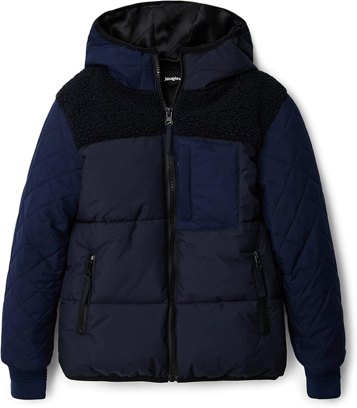 Desigual Jungen Padded_Fernan 5000 Navy 7-8 Blau, 7-8 Blau