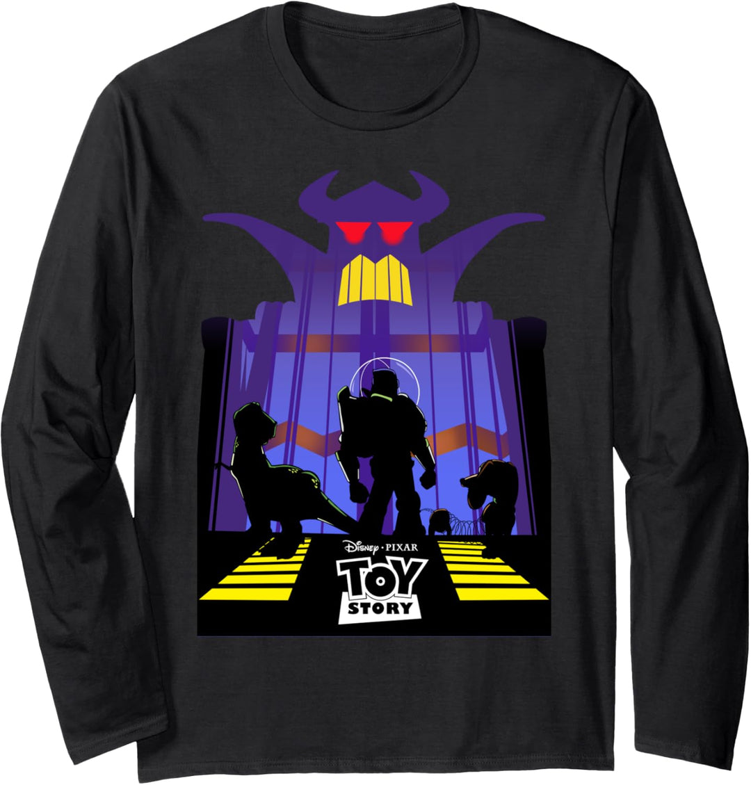 Disney Pixar Toy Story Zurg Group Shot Silhouette Langarmshirt