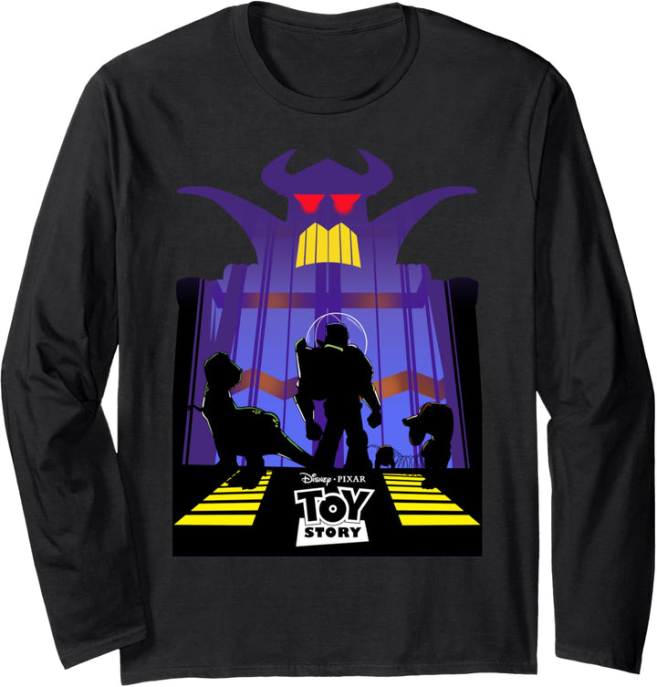 Disney Pixar Toy Story Zurg Group Shot Silhouette Langarmshirt