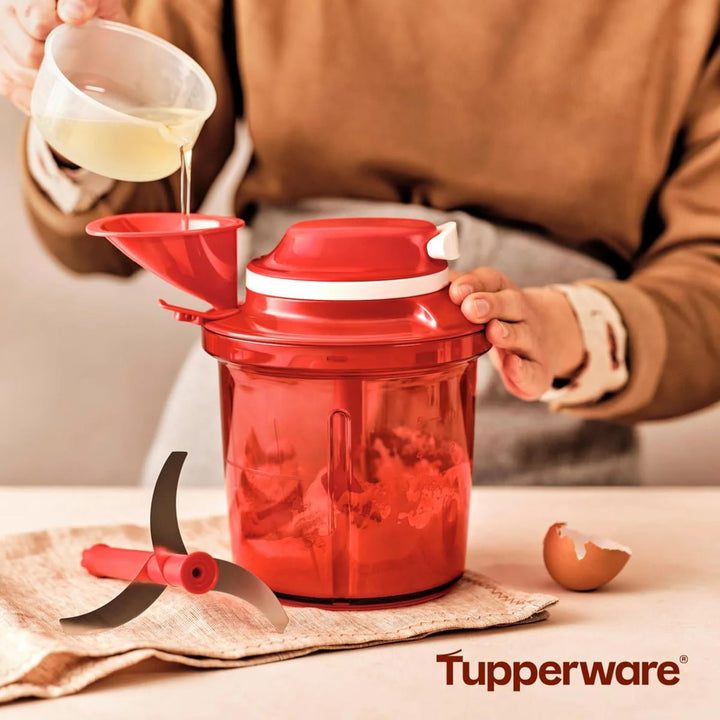 Tupperware Chef Extra-Chef Supersonic 1,35 L rot Chef Zerkleinern Extra Chef NEU