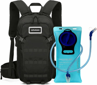 Arvano Trinkrucksack Fahrrad Rucksack mit Trinkblase 2l, Klein Wanderrucksack Skirucksack Wasserruck