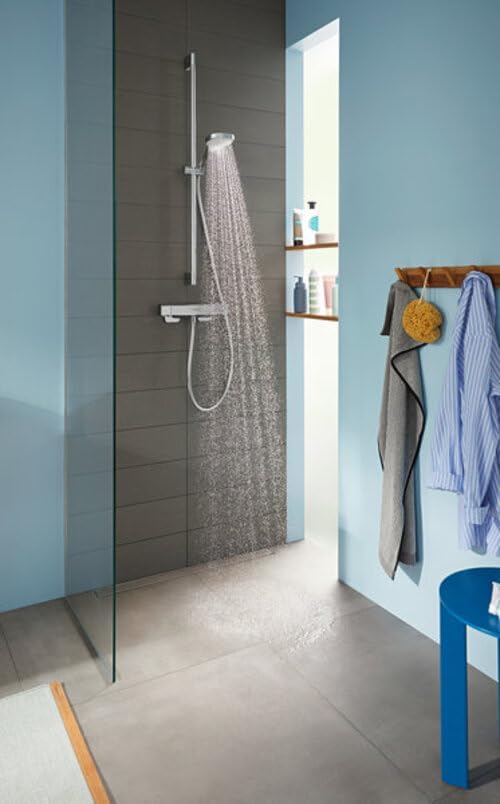 hansgrohe Croma Select S wassersparendes Duschset 0,90m, 3 Strahlarten Weiss/Chrom Weiss/Chrom 0,90m