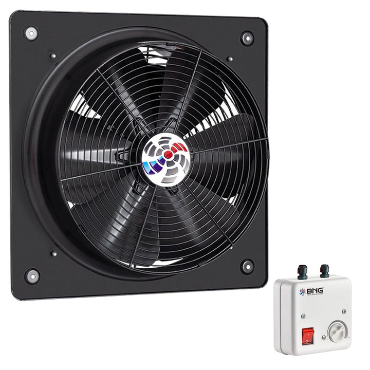 BSMS Axialventilator 230V Wandlüfter Axiallüfter Wand u. Fenster Ventilator Lüfter Wandventilator Ax