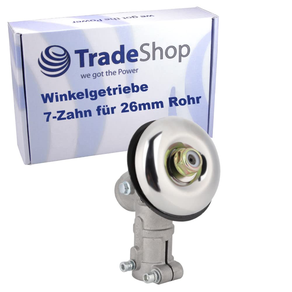 Trade-Shop Getriebekopf/Winkelgetriebe für 7-Zahn-Antriebswelle, 26mm Rohr kompatibel mit Falon-Tech