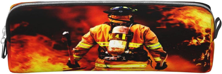 HAOSOFT Federmäppchen Feuerwehr Feuerwehrmann sucht Federmappe Etui für Jungen Mädchen Grosse Schuls