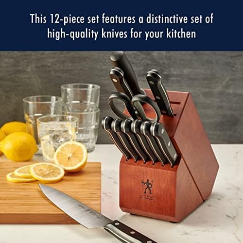 HENCKELS 17550-000 Lösung Messerblock Set, Edelstahl, walnuss 12-pc Walnuss, 12-pc Walnuss