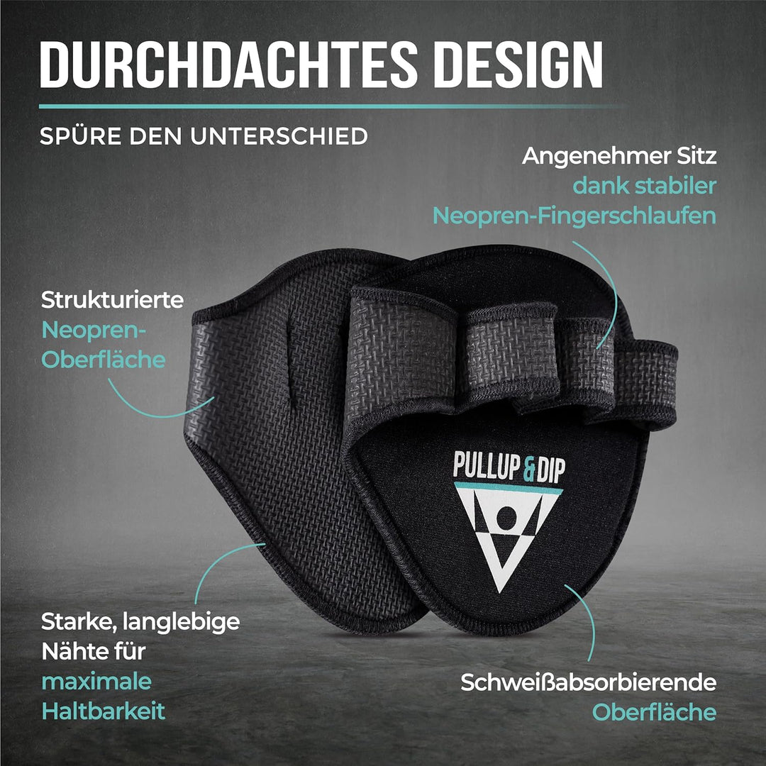 PULLUP & DIP Griffpolster Griffpads für Klimmzüge, Fitness, Bodybuilding & Krafttraining Griffpad Ne